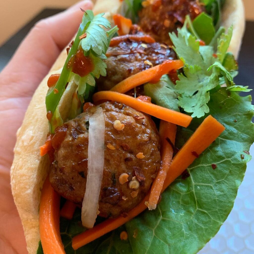 How to make meatball banh mi step by step 1024x1024