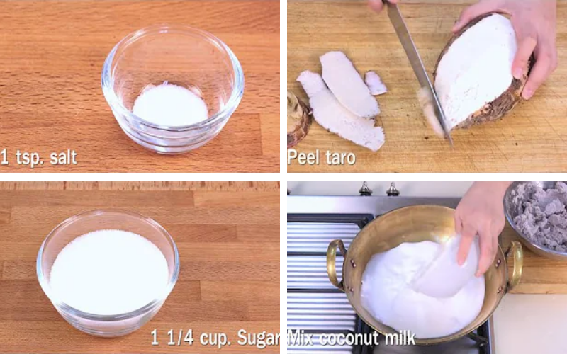 Taro pudding recipe