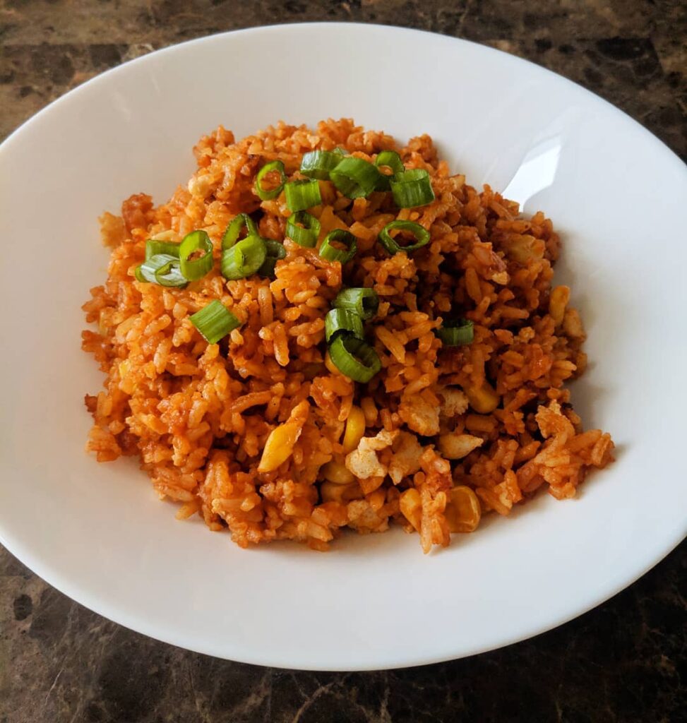 Com Do: Vietnamese Red Rice and Ingredients
