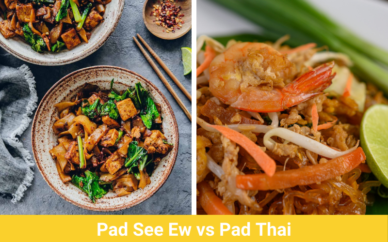 Pad see ew vs pad thai