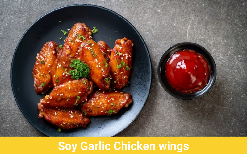 soy garlic chicken wings