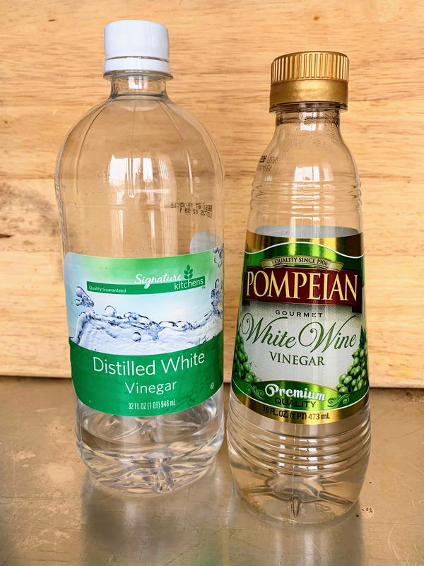 What are the differences between white vinegar and white wine vinegar