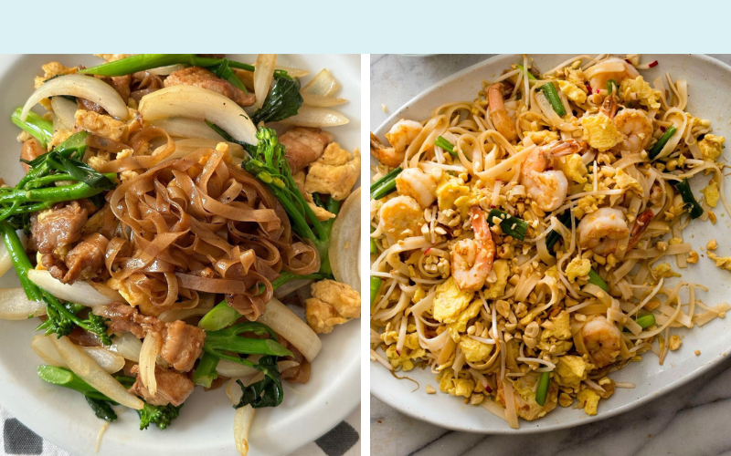 What does pad see ew and pad Thai