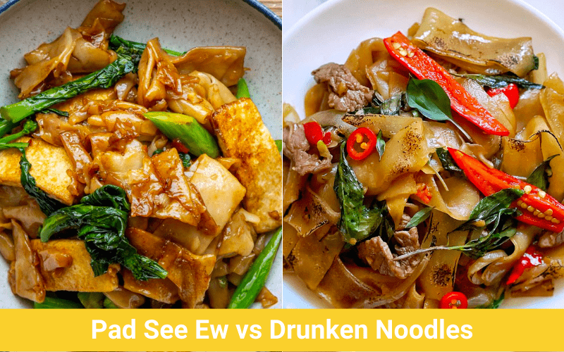 pad see ew vs drunken noodles