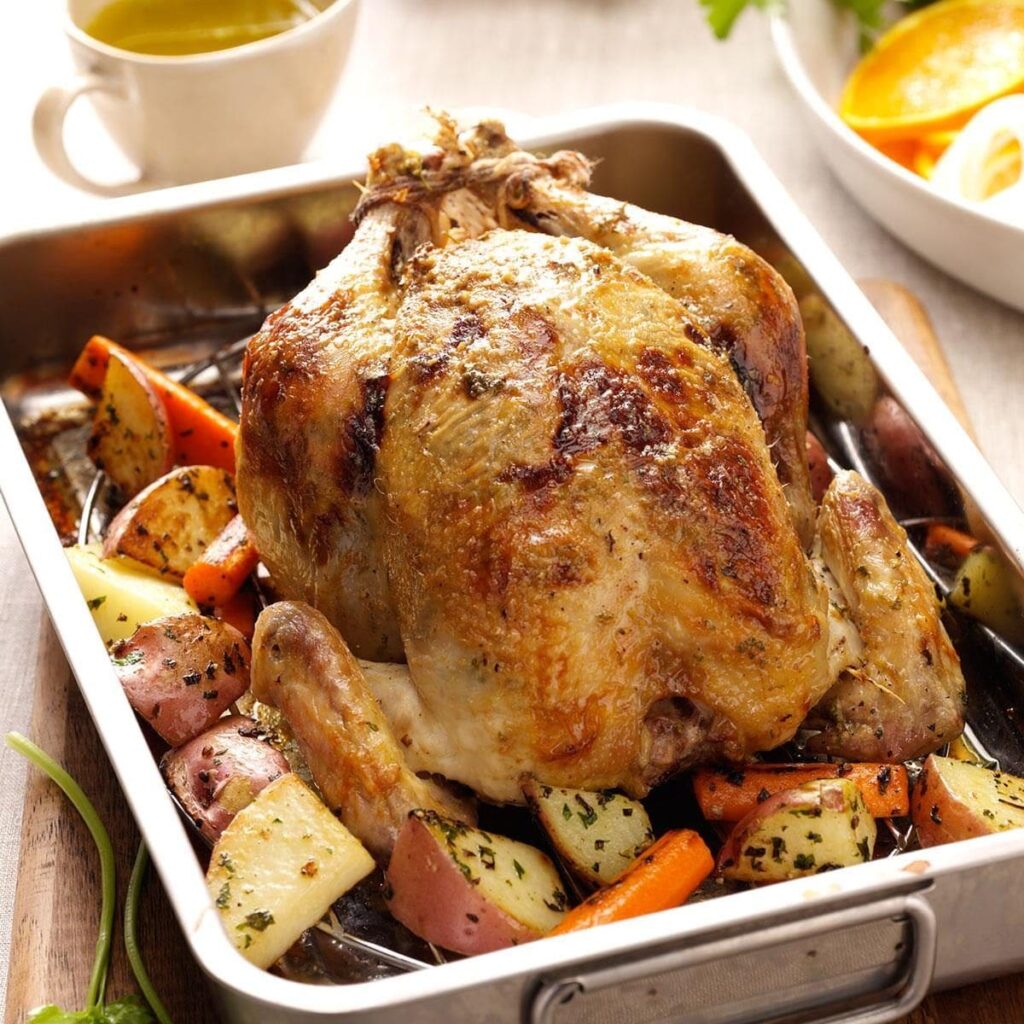 Mustard and Roasted Chicken