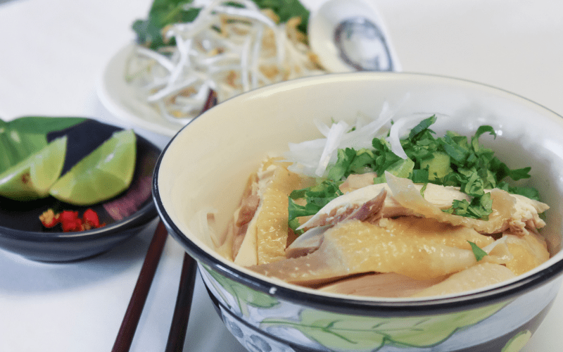 Delicious and Healthy Vietnamese Chicken Pho Soup (Pho Ga)